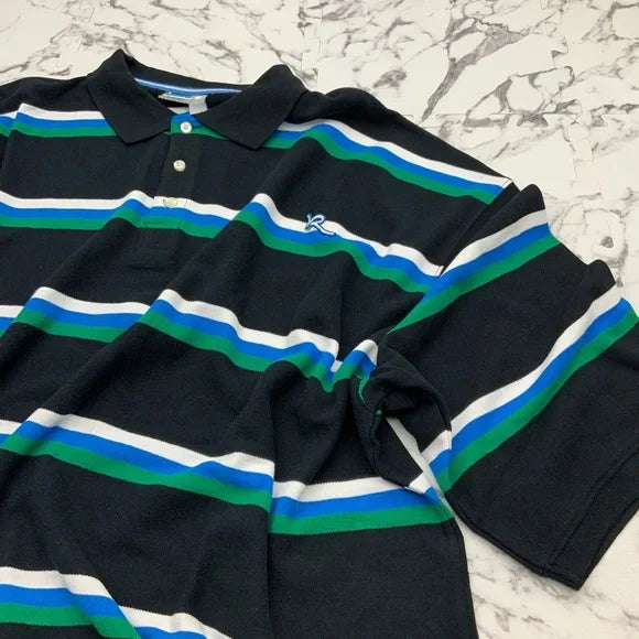 Men’s Rocawear Black | White | Blue | Green Big & Tall Polo Shirt NWT