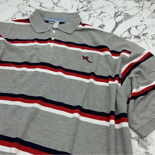 Men’s Rocawear Grey | Navy | Red | White Big & Tall Polo Shirt NWT