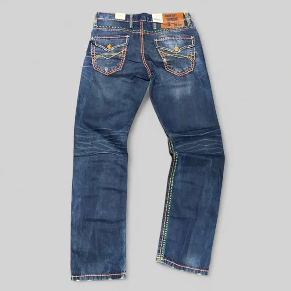 Men's Cipo & Baxx C-1036 Blue Denim Pants NWT