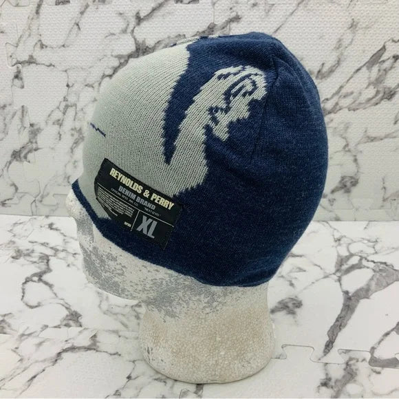 Men's RP55 Blue | Grey Casual Beanies NWT