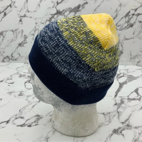 Men's RP55 Yellow | Navy Cuff Casual Beanies NWT