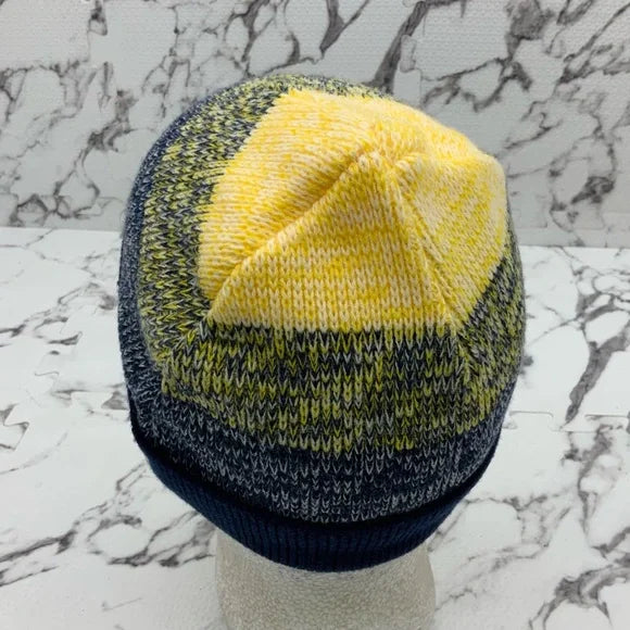 Men's RP55 Yellow | Navy Cuff Casual Beanies NWT