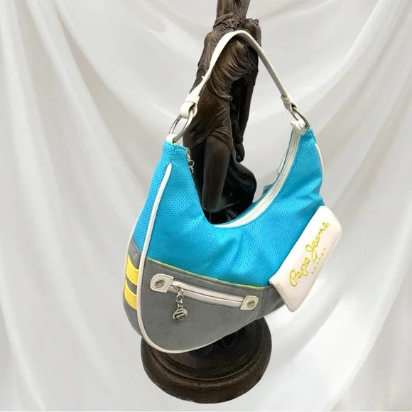 Women’s Pepe Jeans Turquoise | Grey | White Handbags NWT