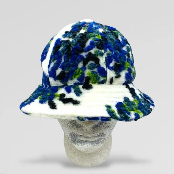 Men's Kangol Gardenia | Royal Blue | Green | Black Wooly Floral Bucket Hat NWT &