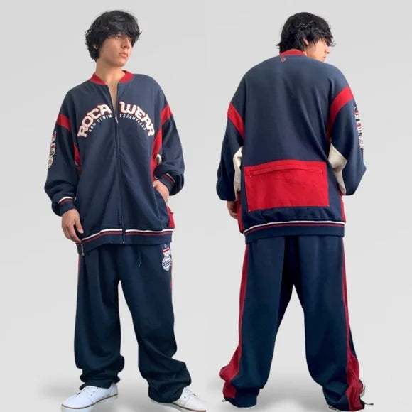 Men’s Rocawear Navy | Vikin Red Tracksuit NWt