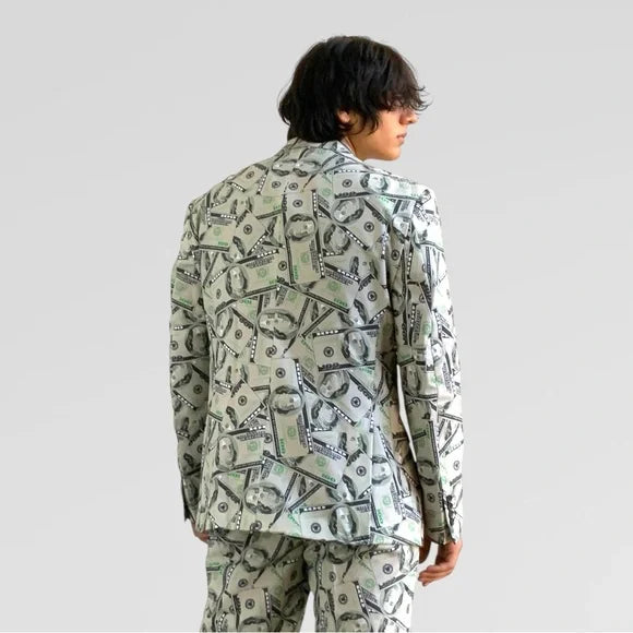 Men’s Cashanova Cream | Green | Black Suit NWT