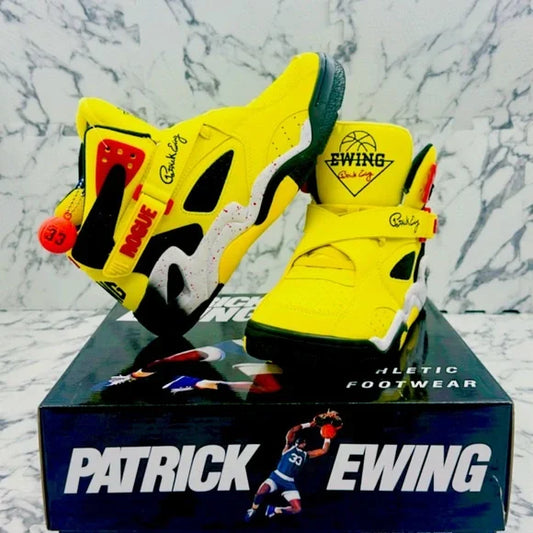 Men’s PATRICK Athletics ROUGE Yellow | Black | Red Sneakers NWT