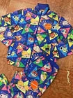 Men's Nickelodeon Blue | Multicolor All Over Windbreaker Tracksuit