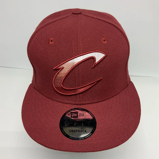 Men's New Era Cap NBA Cleveland Cavaliers Burgundy 9FIFTY Snapback Hat