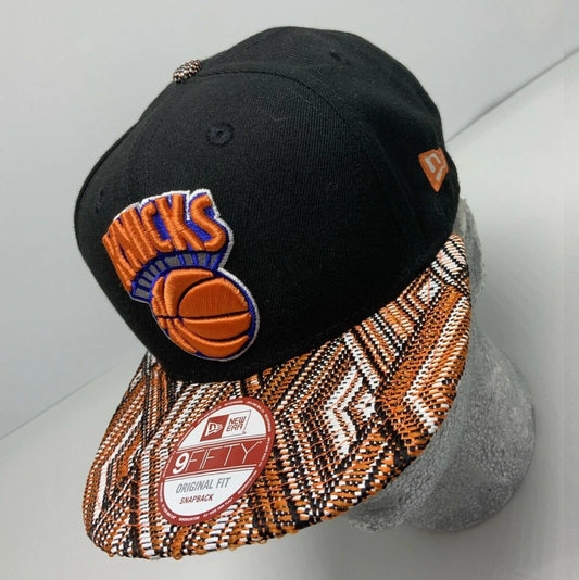 Men's New Era Cap Black | Orange NY Knicks 9FIFTY NBA