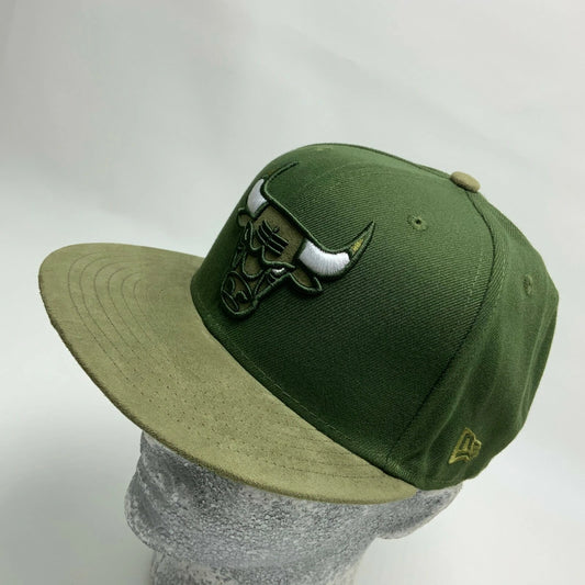 New Era Cap NBA All Chicago Olive Green 59FIFTY Hat
