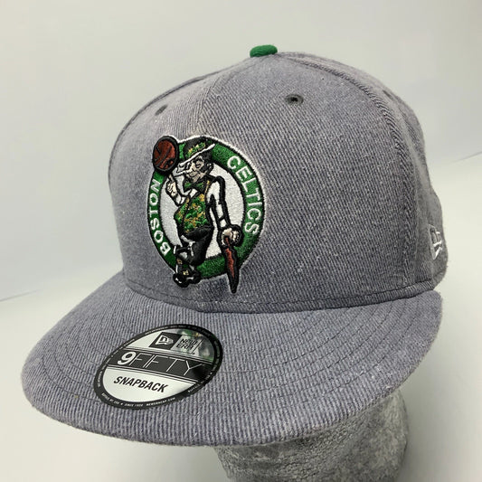 Men's New Era Cap NBA Boston Celtics Grey 9FIFTY Snapback Hat