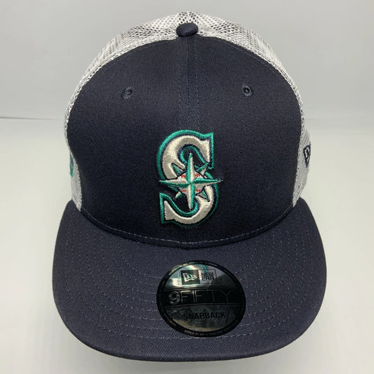 Men's New Era Cap NFL New Orleans Saints Navy White 9FIFTY Snapback Hat