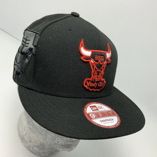 New Era Cap NBA Chicago Bulls Black 9FIFTY Snapback Hat