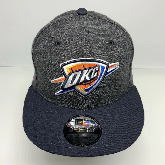 New Era Cap NBA Oklahoma City Thunder Charcoal Grey Navy 9FIFTY Snapback Hat