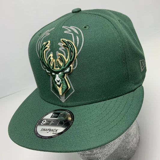 New Era Cap NBA Milwaukee Bucks Green 9FIFTY Snapback Hat