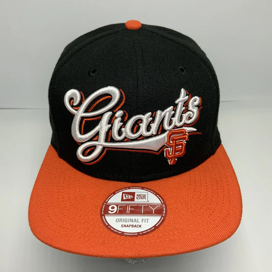 Men's New Era Cap MLB San Francisco Giants Black | Orange 9FIFTY Snapback Hat