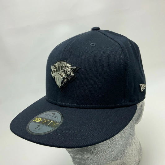 Men's New Era Cap Navy | Silver NY Knicks 59FIFTY NBA