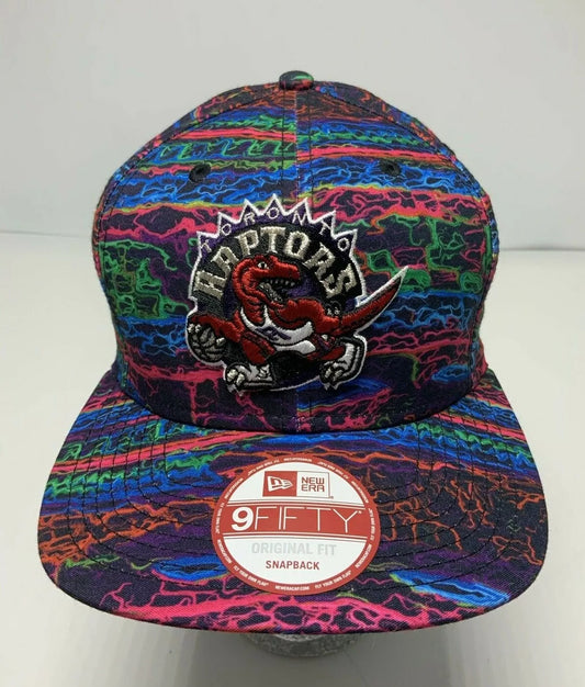 Men's New Era Cap NBA Toronto Raptors Navy Red 9FIFTY Snapback Hat