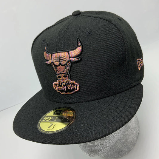 New Era Cap NBA Chicago Bulls Black 59FIFTY Hat