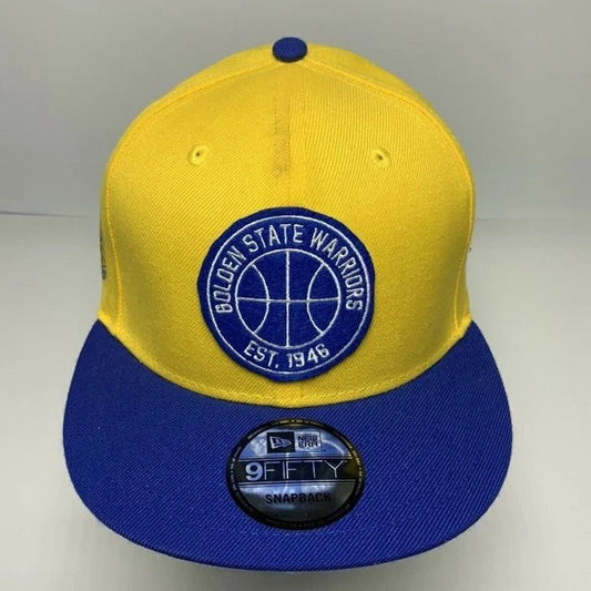 Men's New Era Cap Yellow | Royal Blue Golden State Warriors 9FIFTY NBA