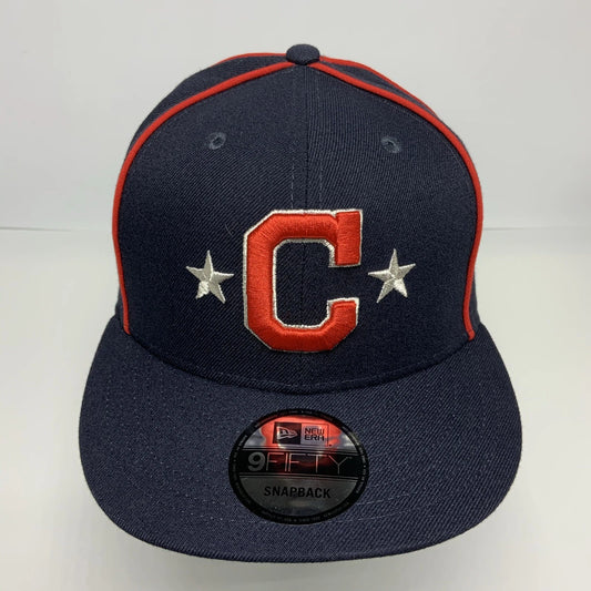 Men's New Era Cap MLB Cleveland Indians Navy 9FIFTY Snapback Hat