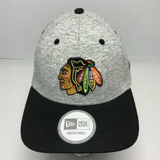 New Era Cap NHL Chicago Blackhawks Grey Black 9FIFTY Snapback Hat