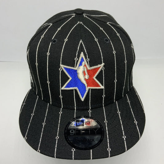 Men's New Era Cap NBA All Star Black | White Pinstripe 9FIFTY Hat