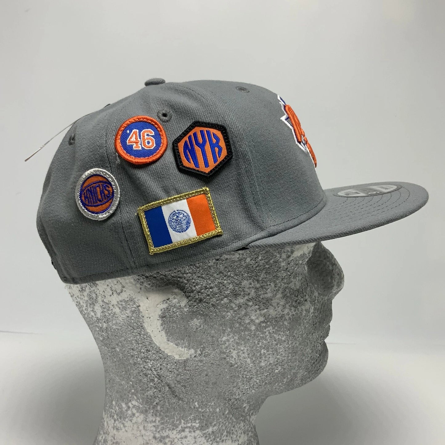 Men's New Era Cap Grey | Orange NY Knicks 9FIFTY NBA LIMITED EDITION
