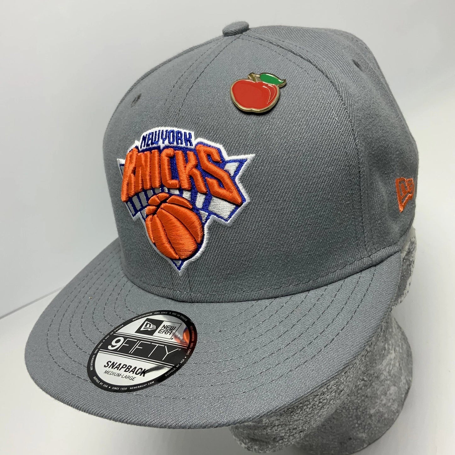 Men's New Era Cap Grey | Orange NY Knicks 9FIFTY NBA LIMITED EDITION