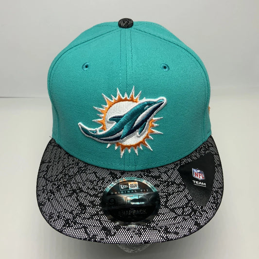 Men's Men's New Era Cap Turquoise | Black Miami Dolphins 9FIFTY NFL