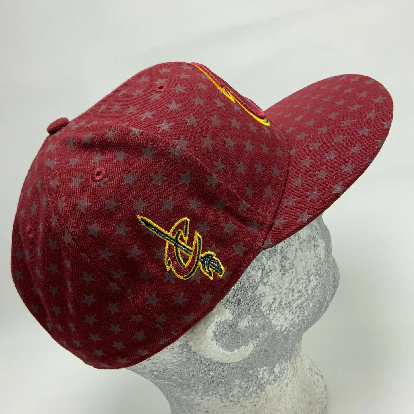 Men's New Era Cap NBA Cleveland Cavaliers Burgundy All Over 59FIFTY Hat