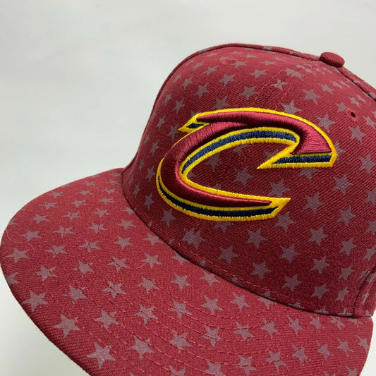 Men's New Era Cap NBA Cleveland Cavaliers Burgundy All Over 59FIFTY Hat
