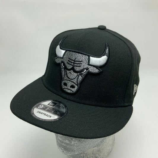New Era Cap NBA All Chicago Bulls Black Grey 9FIFTY Snapback Hat