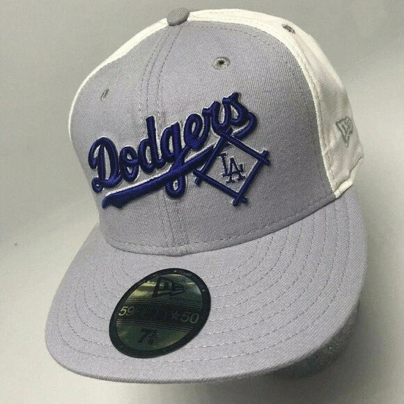 Men's New Era Cap Grey | Off White Los Angeles Dodgers 59FIFTY MLB
