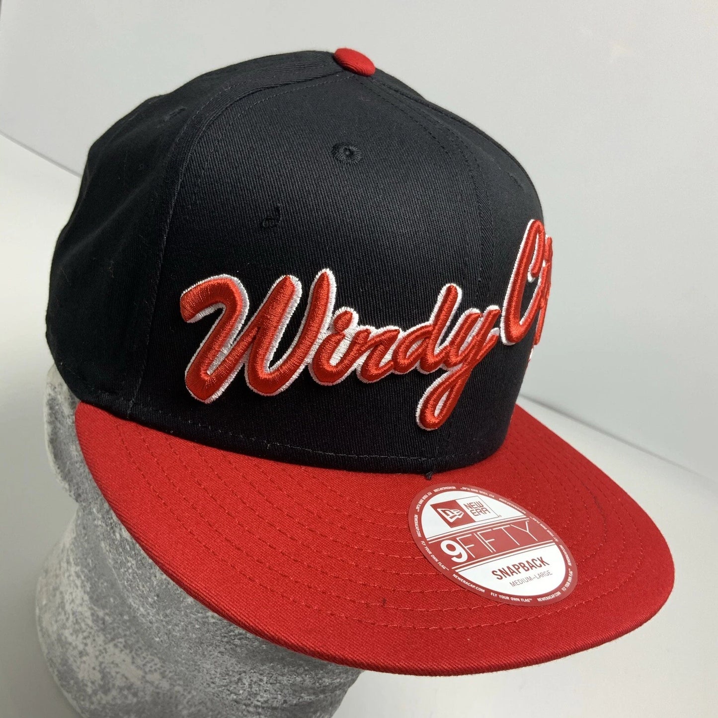 New Era Cap NBA Chicago Bulls Black Red 9FIFTY Snapback Hat