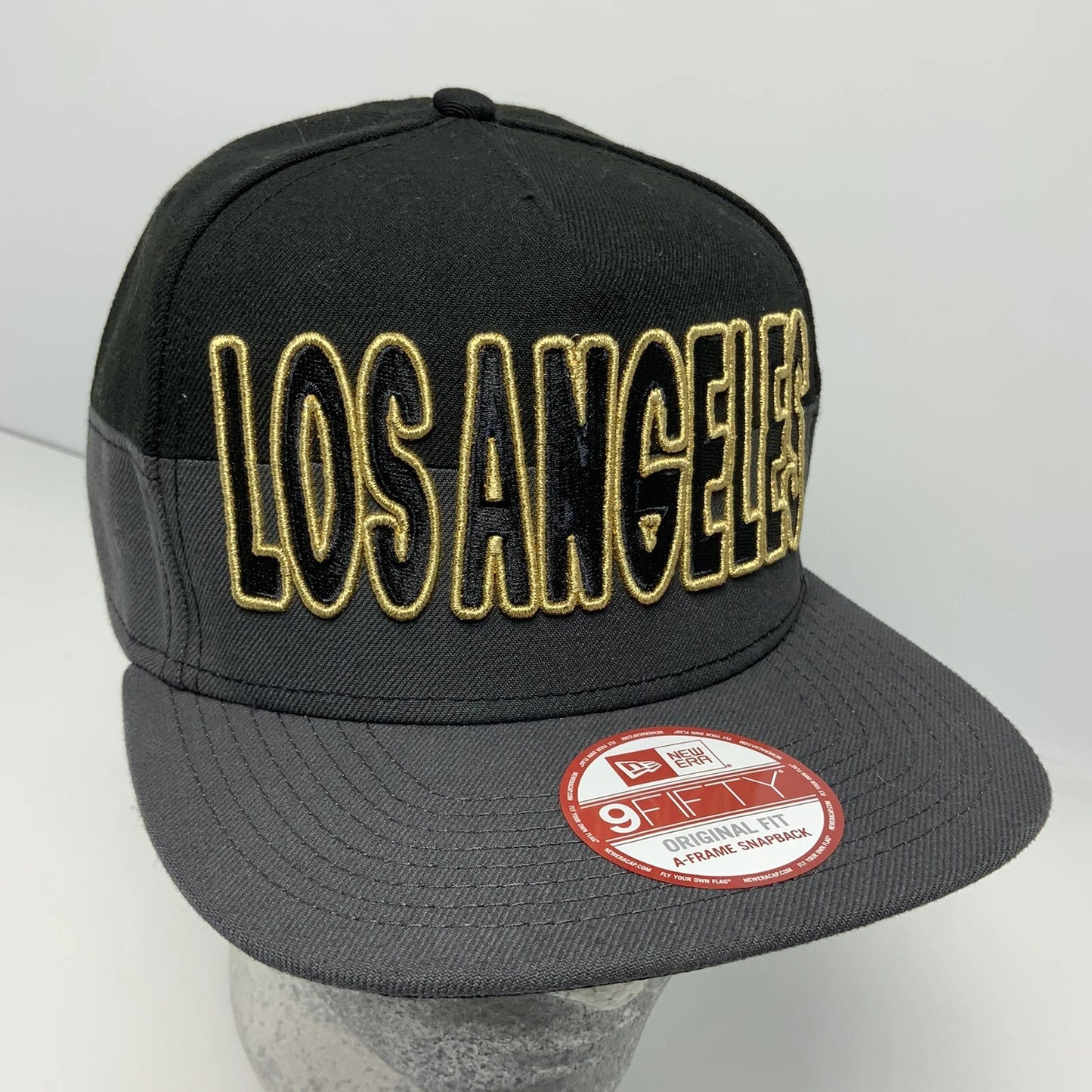 New Era Cap MLB Los Angeles Dodgers Black Charcoal Grey 9FIFTY Snapback Hat