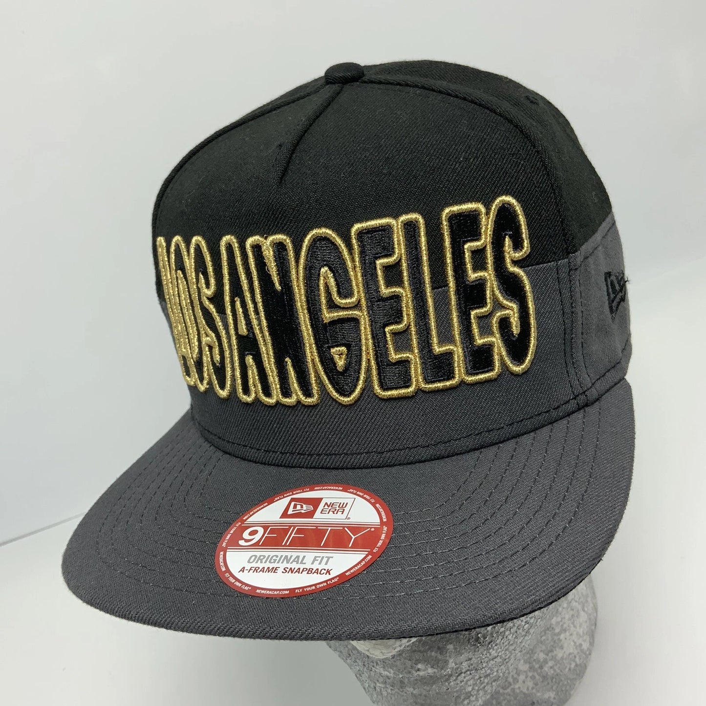 New Era Cap MLB Los Angeles Dodgers Black Charcoal Grey 9FIFTY Snapback Hat