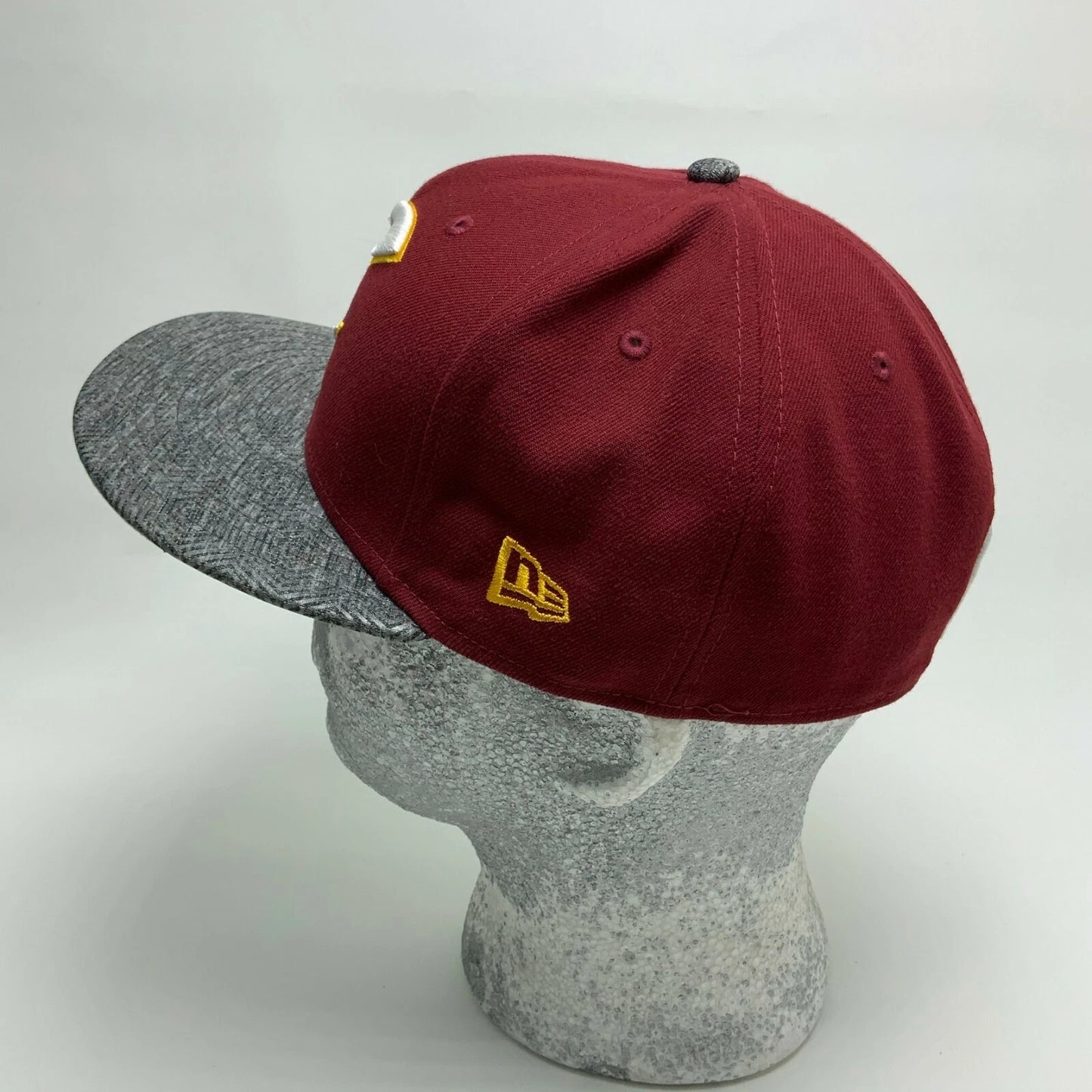 Men's New Era Cap NBA Cleveland Cavaliers Burgundy Grey 59FIFTY Hat