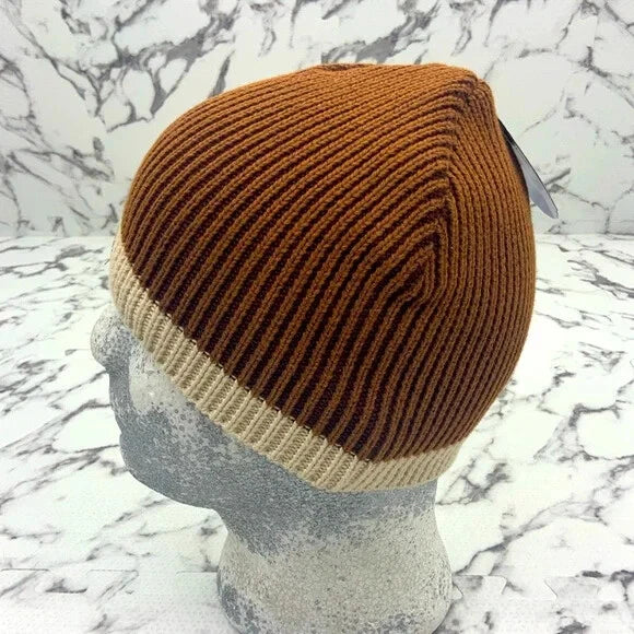 Men's New Era Cap Brown Beige LA LAKERS Beanie