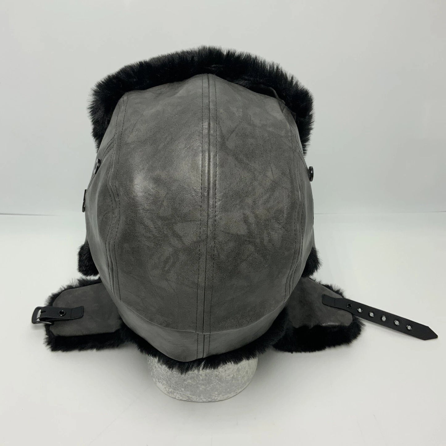 New Era Cap NBA NY Brooklyn Charcoal Grey Black Trapper Hat