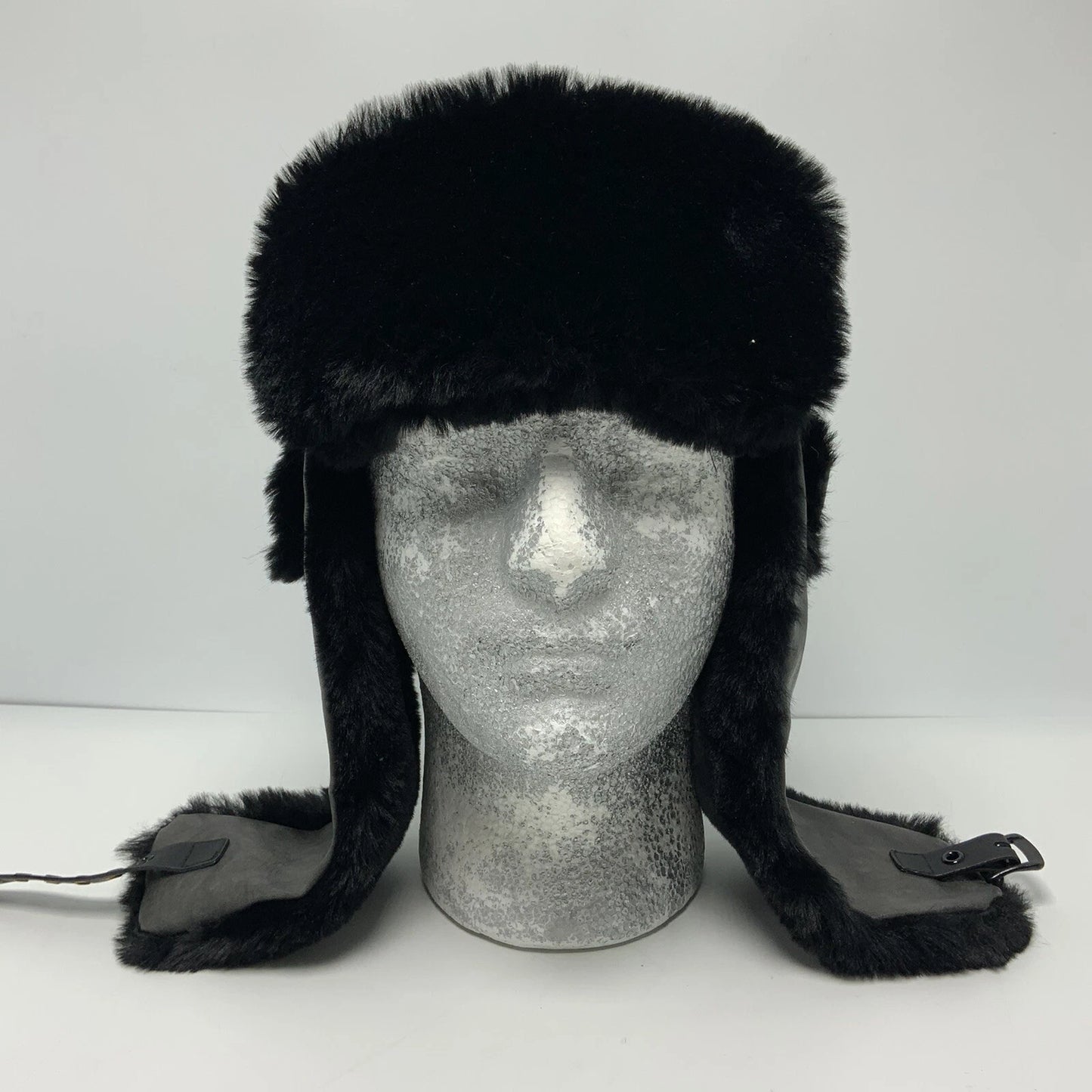 New Era Cap NBA NY Brooklyn Charcoal Grey Black Trapper Hat