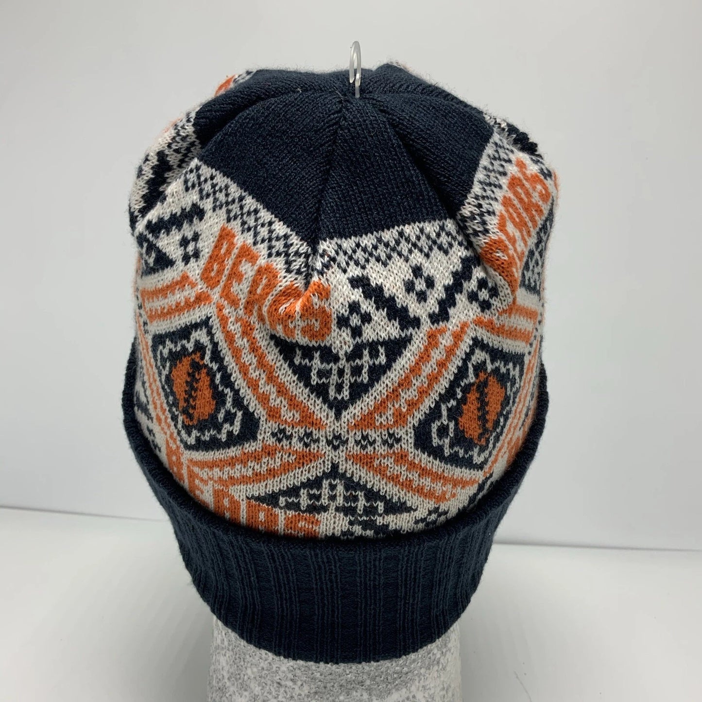 New Era Cap NFL Chicago Bears Orange Black Off White Beanie