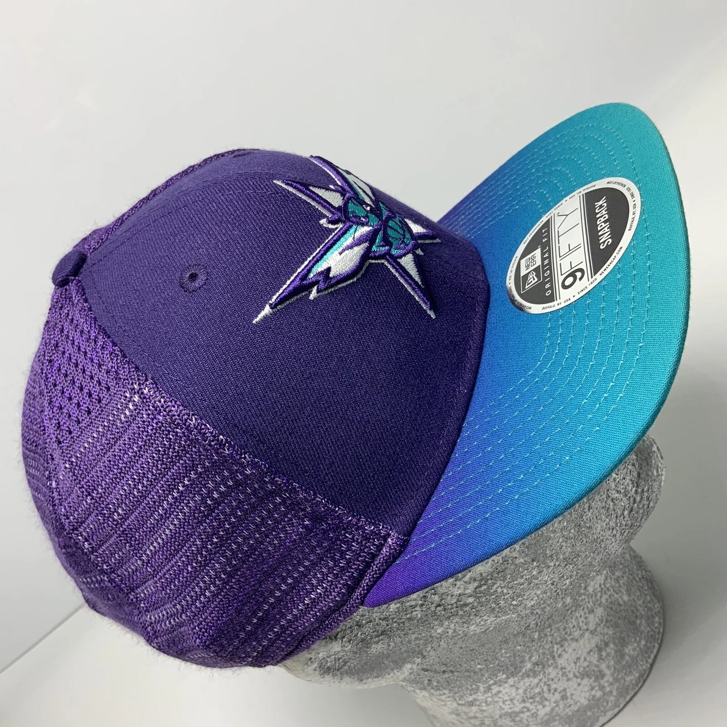Men's New Era Cap NBA Charlotte Hornets Purple | Turquoise 9FIFTY Snapback Hat