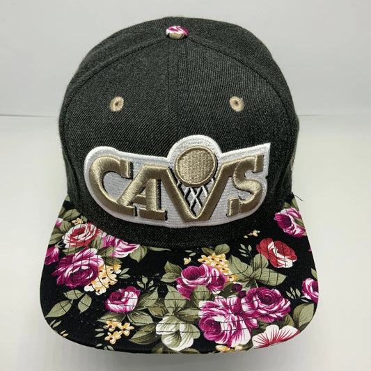 Men's New Era Cap NBA Cavs Charcoal Grey | Floral 9FIFTY Snapback Hat