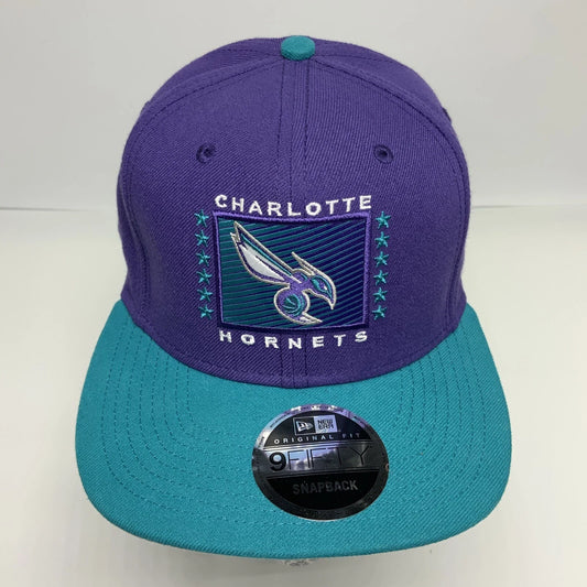 Men's New Era Cap NBA Charlotte Hornets Purple | Teal 9FIFTY Snapback Hat