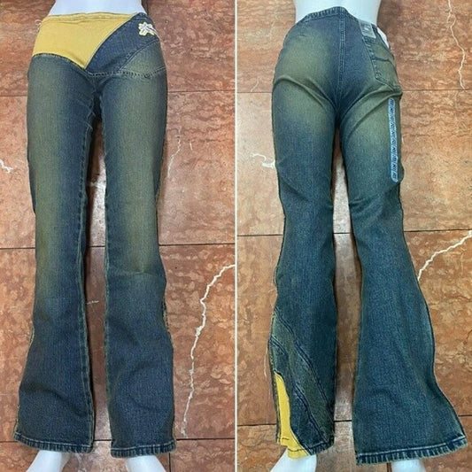 Women's Azzure Vintage Blue Denim Pants