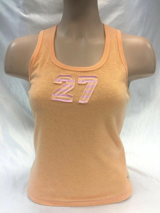Women's Azzure Orange Terry Cloth Tank Top