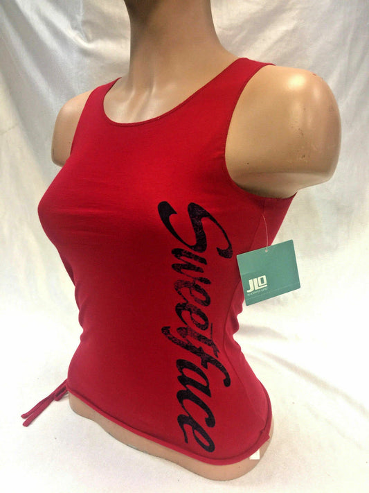 Women's Jlo Red | Navy Sweetface Tee Shirt