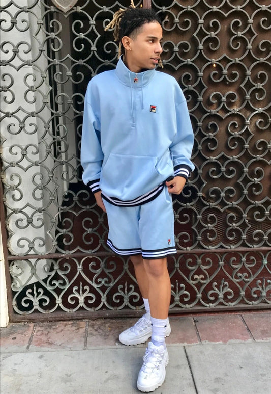 Men's Fila Lt. Blue Fashion Short Set